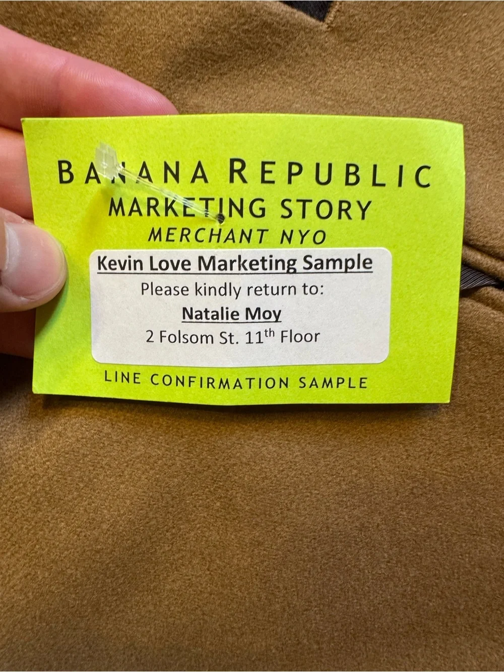 Super Rare Banana Republic x Kevin Love Double-Breasted Men’s Coat SAMPLE